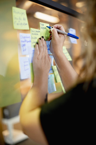 Brainstorming avec des post-it